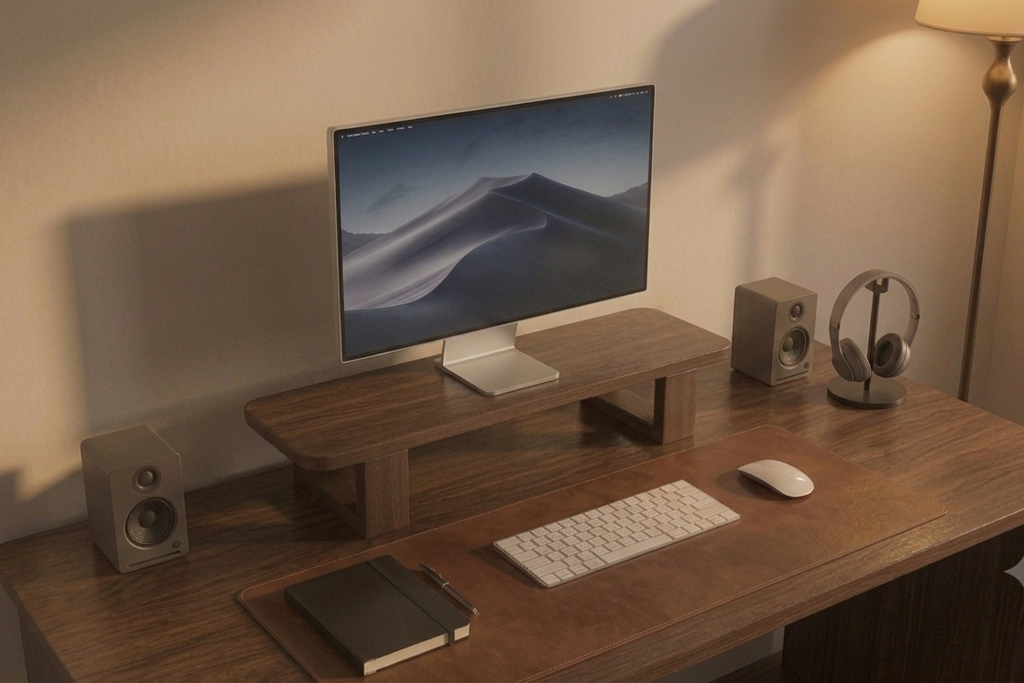 Monitor Stand – Walnut Edition