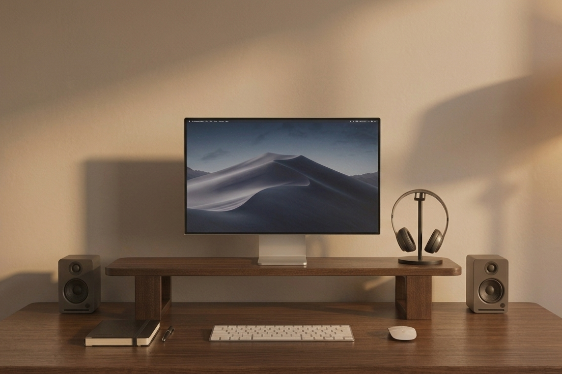 Monitor Stand – Walnut Edition